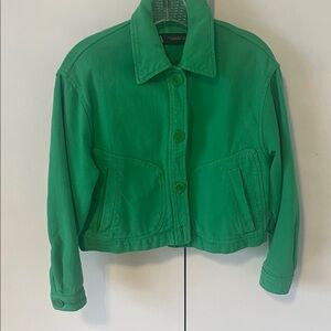 Green Denim Women's Jacket